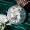 2 pcs 12" Extra Silver Glass Mirror Disco Balls Ornaments Decorations Supplies